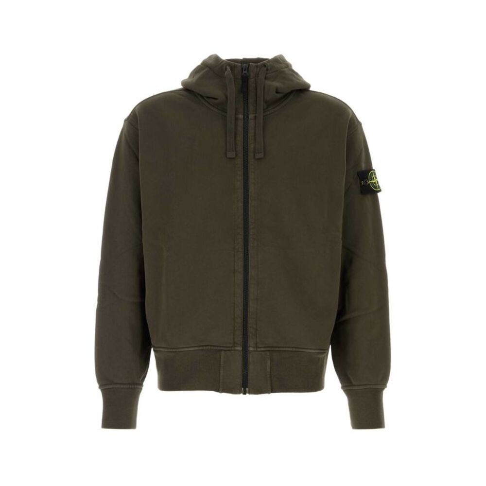 Stone Island Men Brown Cotton Sweatshirt